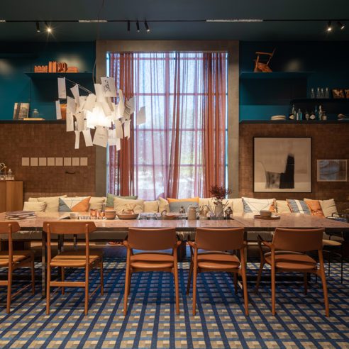 Tapete Laguna Brisa no projeto de Juliana Pippi - Foto: Kadu Lopes