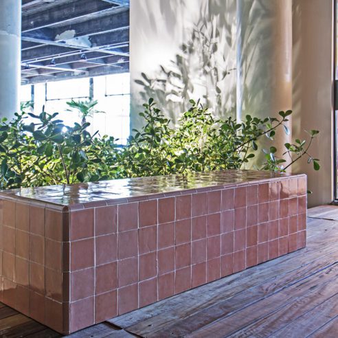 Azulejos apessegados Zellige  | Projeto: Marina Linhares | Foto: Renato Navarro