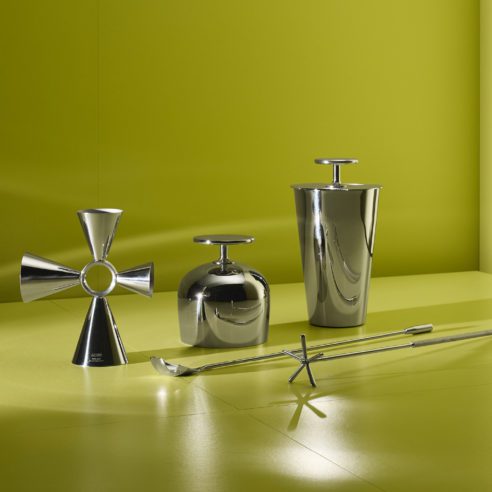 Conjunto para mixologia desenvolvido pela italiana Alessi | Foto: Divulgação/ Ambiente Fair
