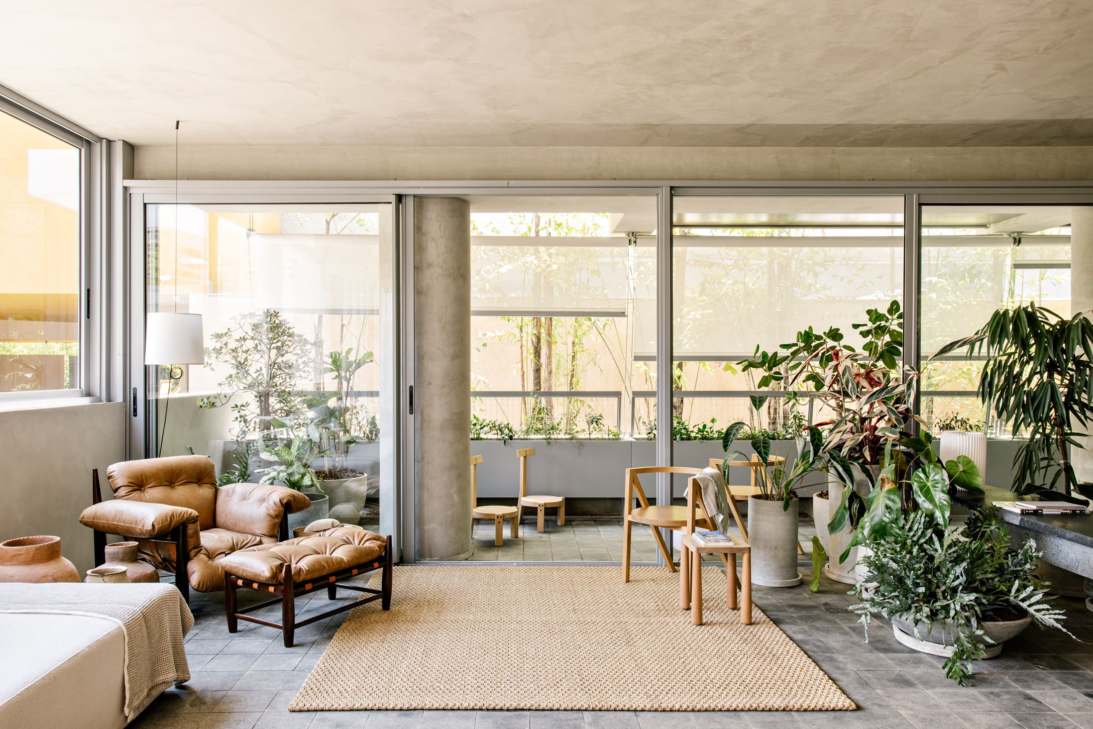 Na GIZ, apartamento decorado do Terra Céu, com projeto assinado pelo Estúdio Gustavo Utrabo | Foto: Divulgação