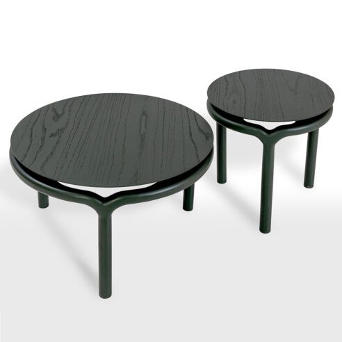 Mesas laterais Trio, design de Rodrigo Ohtake para Arti| Foto: Divulgação