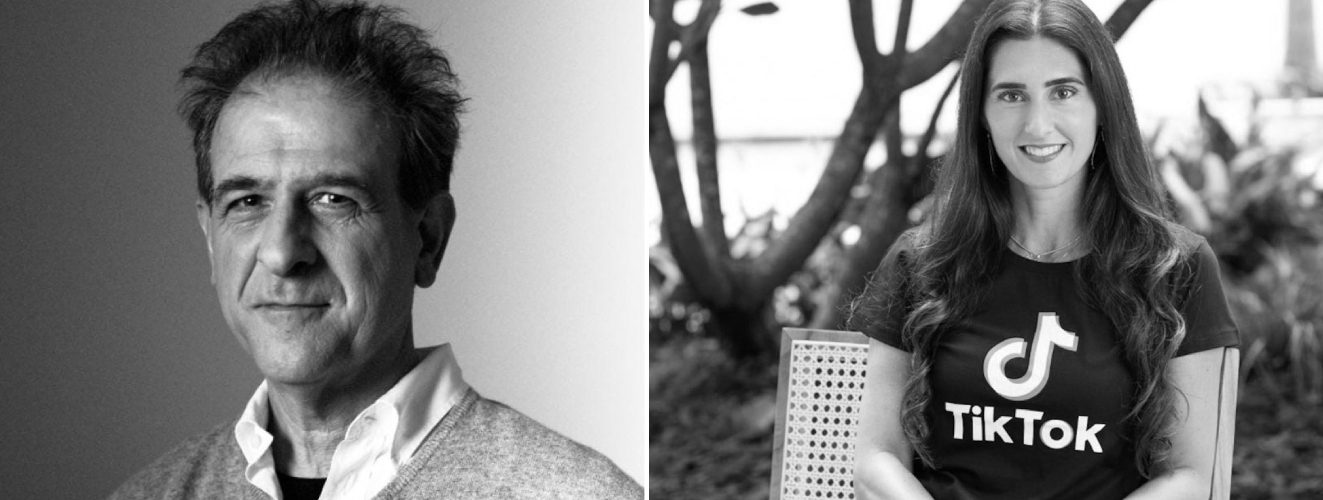 O astrólogo Oscar Quiroga e a executiva do TikTok Gabriela Comazzetto, seguem o ciclo de talks da Ornare na DW! 2023