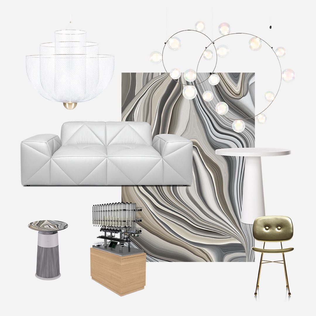 A holandesa Moooi leva novidades de mobiliário e objetos para Milão e usa AI para personalização de fragrâncias | Imagem: Reprodução @moooi